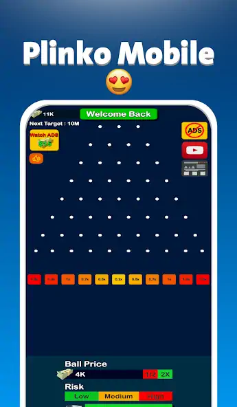 Download Plinko : Ball Falling MOD [Unlimited money] + MOD [Menu] APK for Android