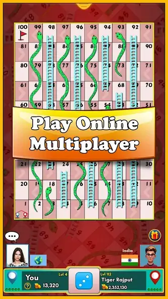 Download Snakes and Ladders King MOD [Unlimited money/gems] + MOD [Menu] APK for Android