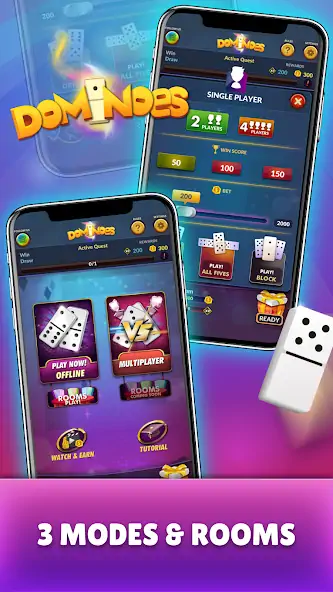 Download Dominoes - Offline Domino Game MOD [Unlimited money/gems] + MOD [Menu] APK for Android