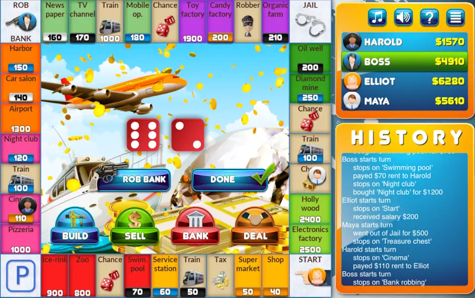 Download CrazyPoly - Business Dice Game MOD [Unlimited money/gems] + MOD [Menu] APK for Android