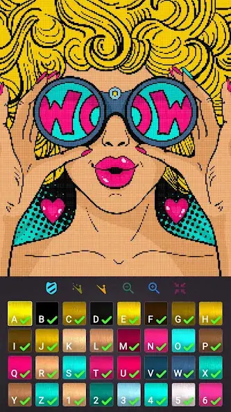 Download Cross Stitch: Color by Number MOD [Unlimited money/coins] + MOD [Menu] APK for Android