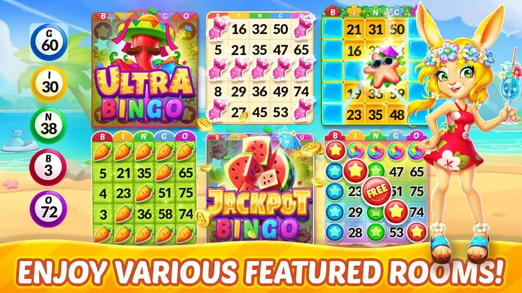 Download Bingo Aloha-Bingo tour at home MOD [Unlimited money] + MOD [Menu] APK for Android