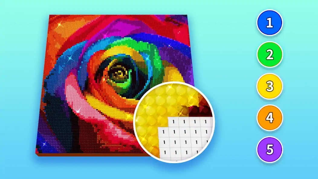 Download Diamond Painting by Number MOD [Unlimited money/gems] + MOD [Menu] APK for Android