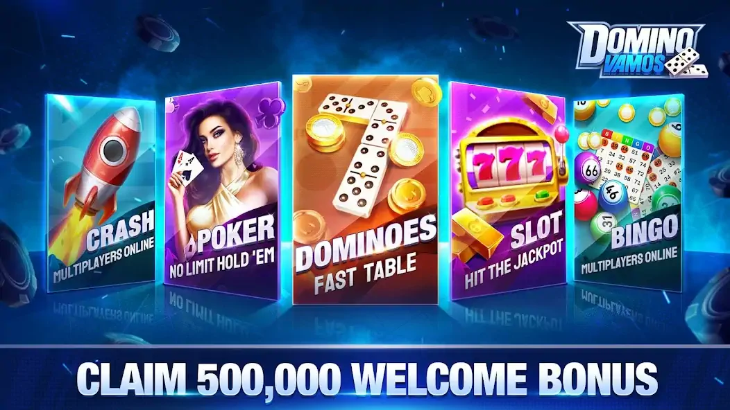 Download Domino Vamos: Slot Crash Poker MOD [Unlimited money/gems] + MOD [Menu] APK for Android