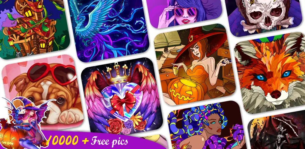 Download Coloring Book -Paint by Number MOD [Unlimited money/gems] + MOD [Menu] APK for Android