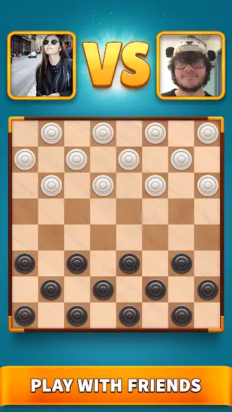 Download Checkers Clash: Online Game MOD [Unlimited money/gems] + MOD [Menu] APK for Android