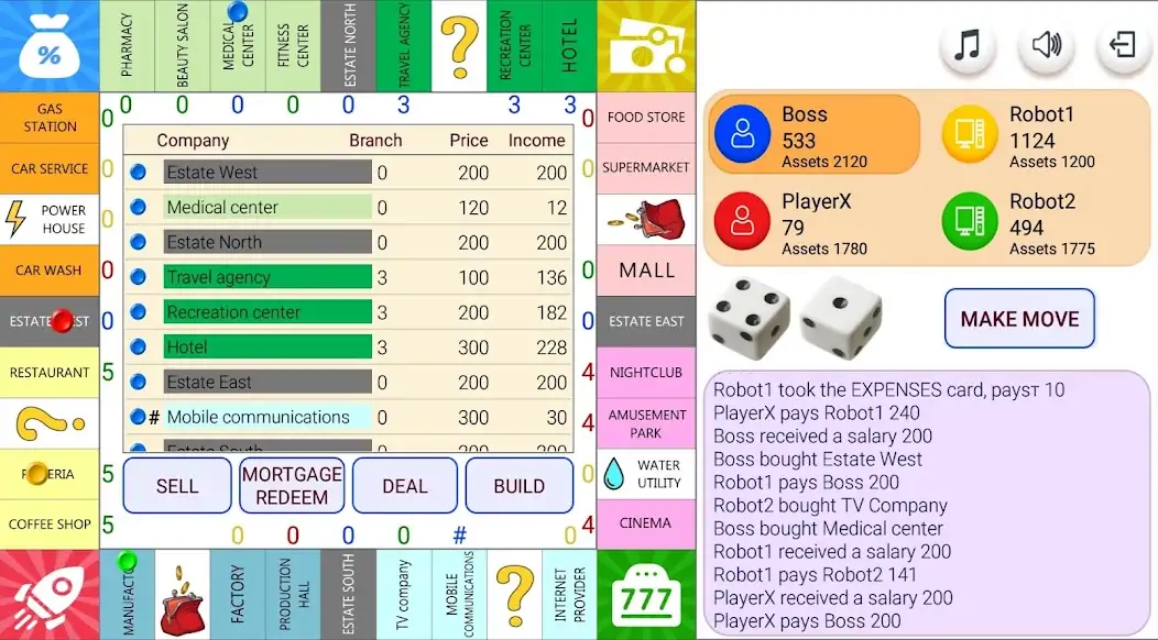 Download Monopolist Business Dice Board MOD [Unlimited money/gems] + MOD [Menu] APK for Android