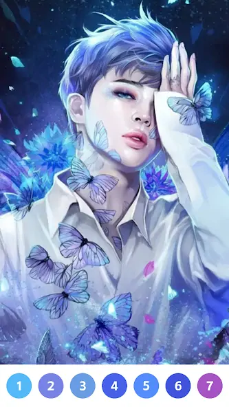 Download KPOP Paint by Number Coloring MOD [Unlimited money] + MOD [Menu] APK for Android