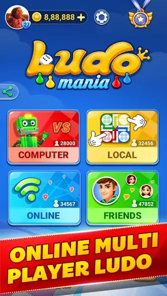 Download Ludo Mania MOD [Unlimited money] + MOD [Menu] APK for Android