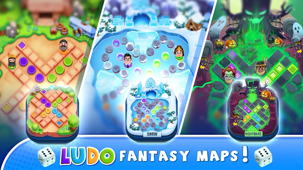 Download Ludo Legends: Fantasy World MOD [Unlimited money] + MOD [Menu] APK for Android