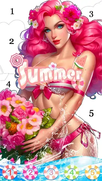 Download Summer Cool Coloring Games MOD [Unlimited money/gems] + MOD [Menu] APK for Android