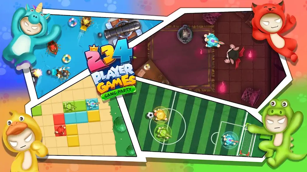 Download 2 3 4 Player Games: Gang Party MOD [Unlimited money/coins] + MOD [Menu] APK for Android