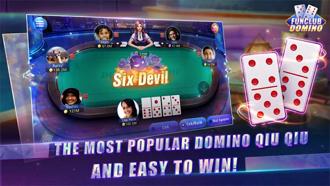 Download FunClub Domino DoubleSix Slot MOD [Unlimited money] + MOD [Menu] APK for Android