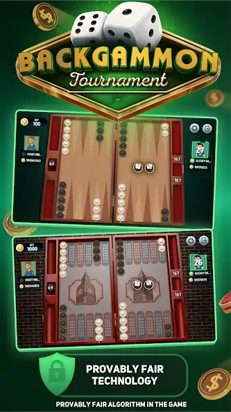 Download Backgammon Tournament MOD [Unlimited money/gems] + MOD [Menu] APK for Android