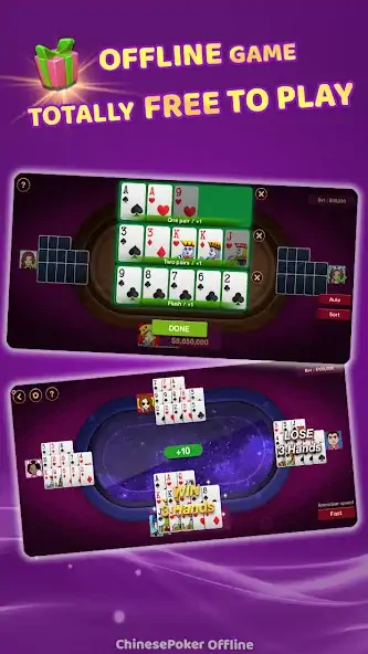 Download Chinese Poker Offline MOD [Unlimited money/coins] + MOD [Menu] APK for Android