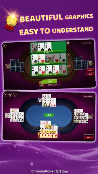 Download Chinese Poker Offline MOD [Unlimited money/coins] + MOD [Menu] APK for Android