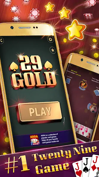 Download Play 29 Gold offline MOD [Unlimited money/gems] + MOD [Menu] APK for Android