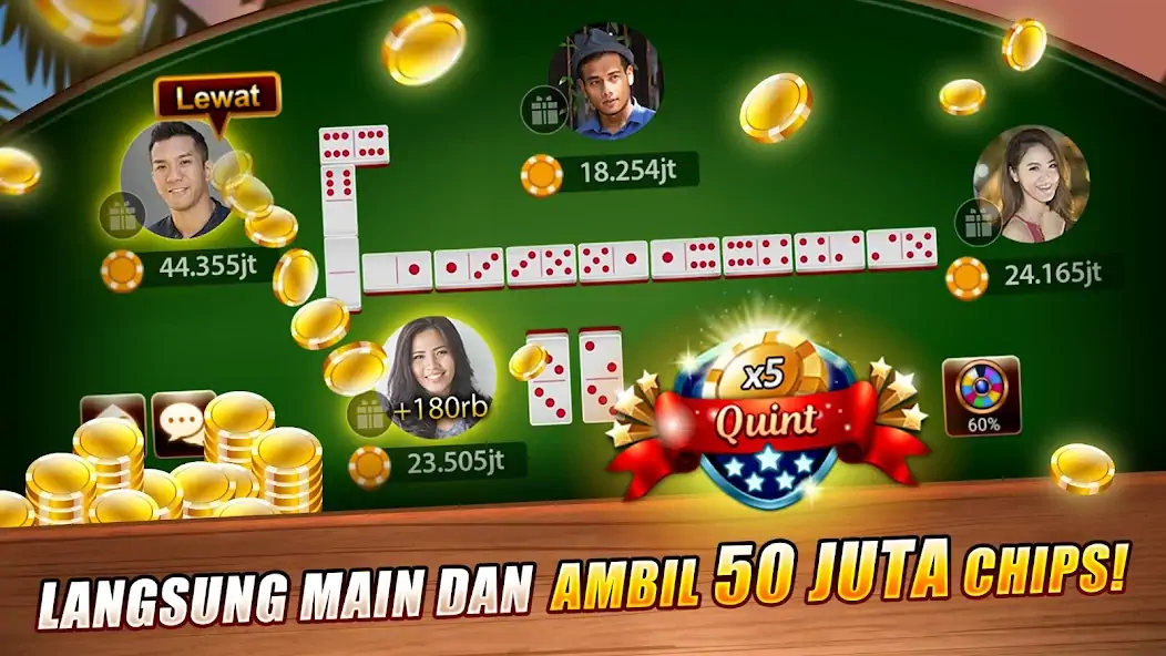 Download LUXY Domino Gaple QiuQiu Poker MOD [Unlimited money/gems] + MOD [Menu] APK for Android