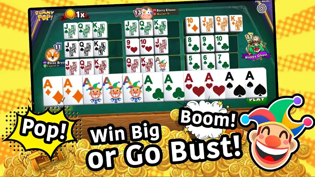 Download Rummy Pop! Lami Mahjong MOD [Unlimited money/coins] + MOD [Menu] APK for Android