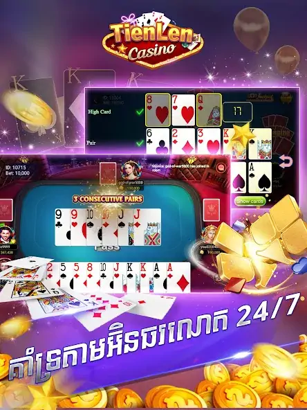 Download Tien len Casino - Kla Klouk, L MOD [Unlimited money/coins] + MOD [Menu] APK for Android