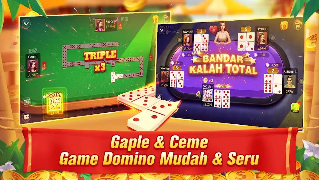 Download Domino QiuQiu 99 QQ Gaple Slot MOD [Unlimited money/coins] + MOD [Menu] APK for Android