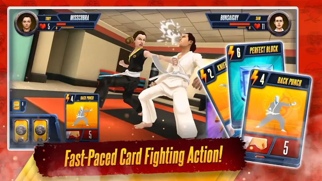 Download Cobra Kai: Card Fighter MOD [Unlimited money/gems] + MOD [Menu] APK for Android