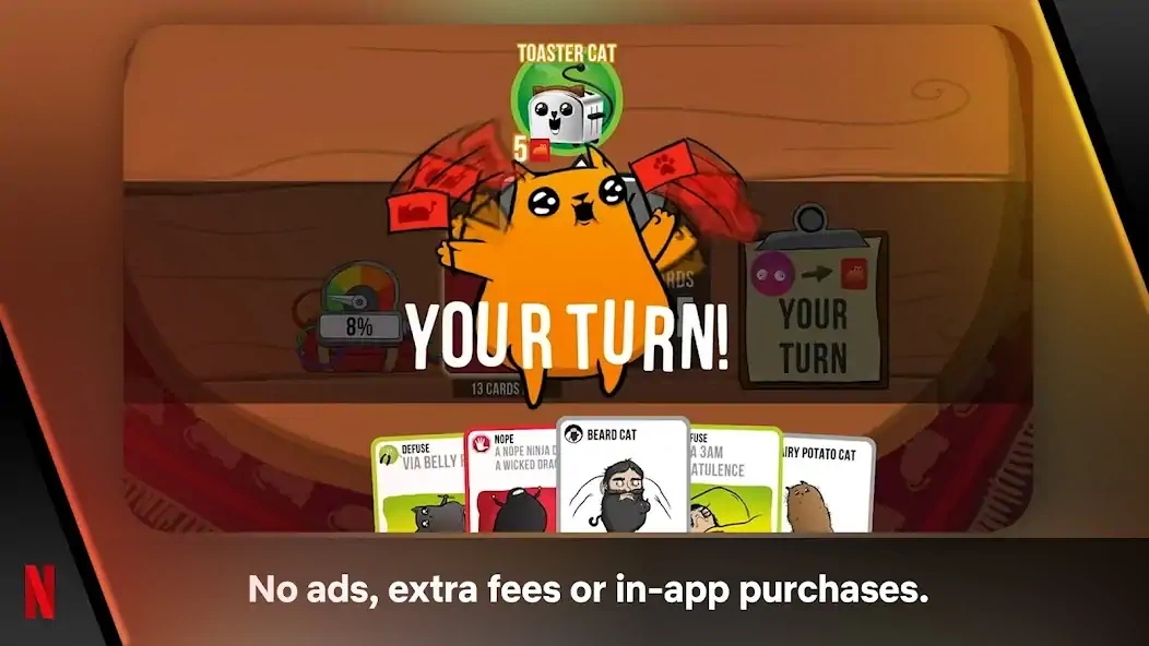 Download Exploding Kittens - The Game MOD [Unlimited money/gems] + MOD [Menu] APK for Android