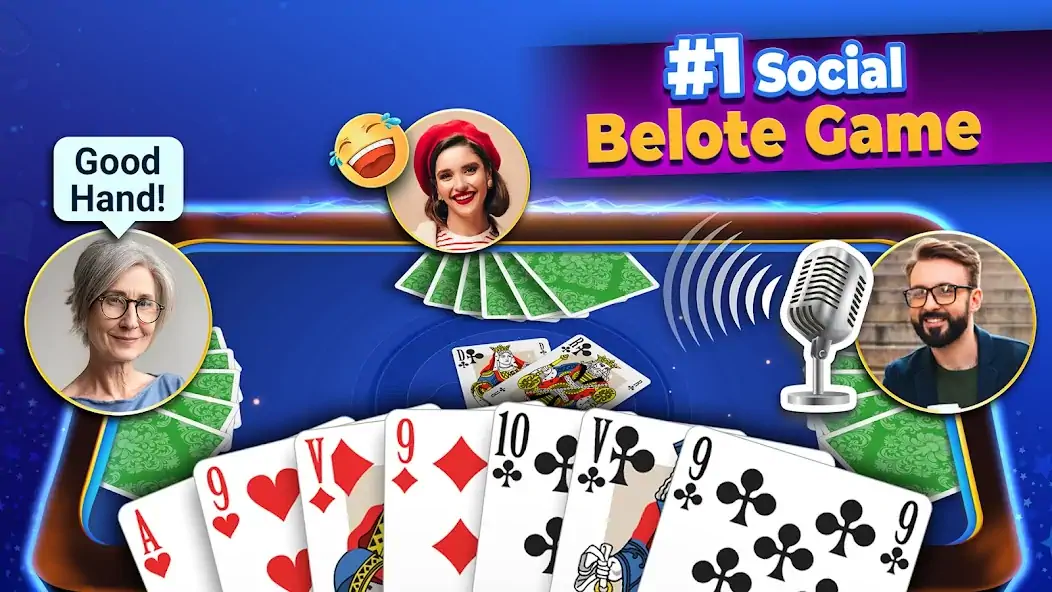 Download VIP Belote - Belote Online MOD [Unlimited money/coins] + MOD [Menu] APK for Android