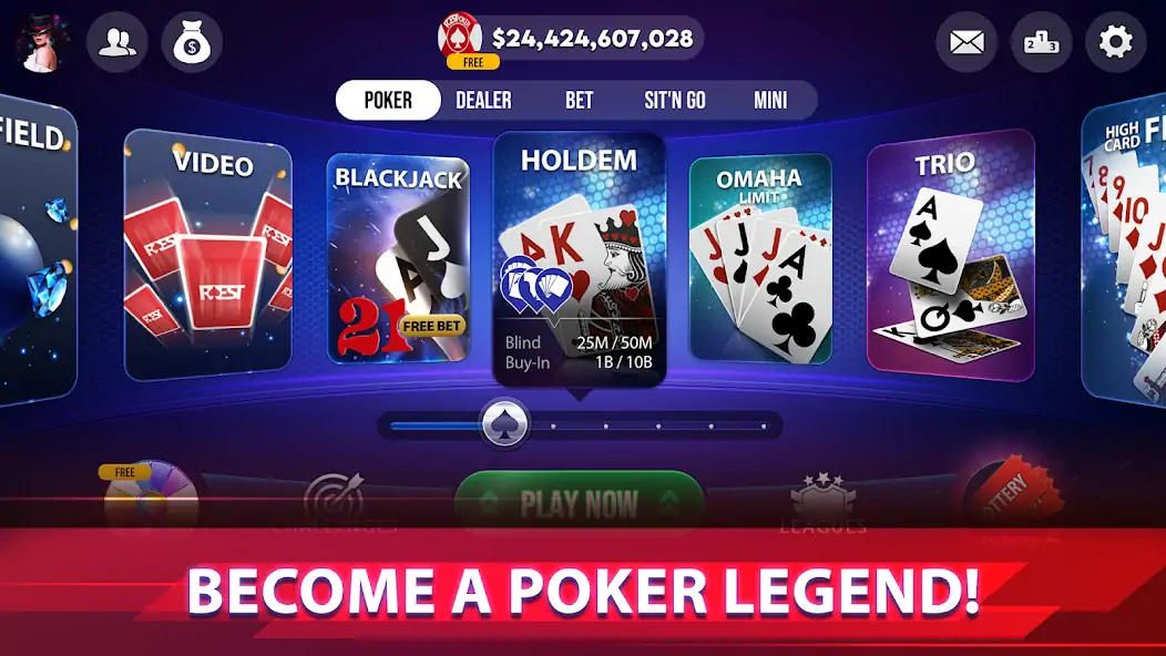 Download Rest Poker : Texas Holdem Game MOD [Unlimited money/gems] + MOD [Menu] APK for Android