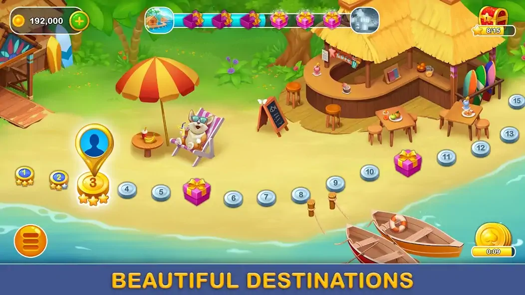 Download Seaside Solitaire: Сard Games MOD [Unlimited money/gems] + MOD [Menu] APK for Android