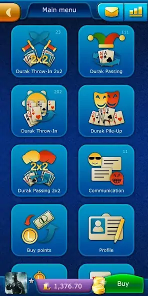 Download Durak LiveGames online MOD [Unlimited money/gems] + MOD [Menu] APK for Android
