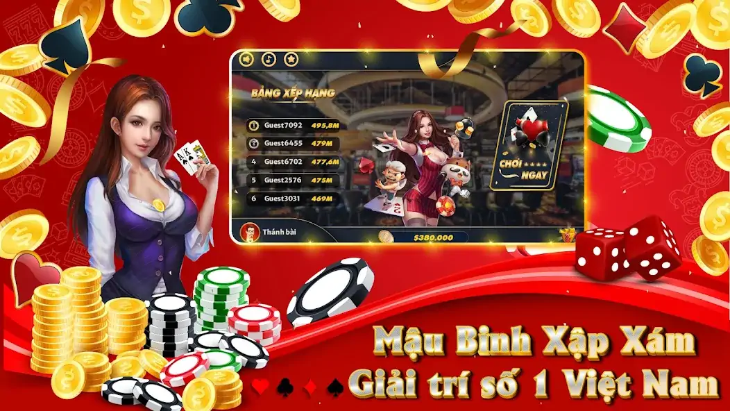 Download Chinese Poker (Mau Binh) MOD [Unlimited money] + MOD [Menu] APK for Android