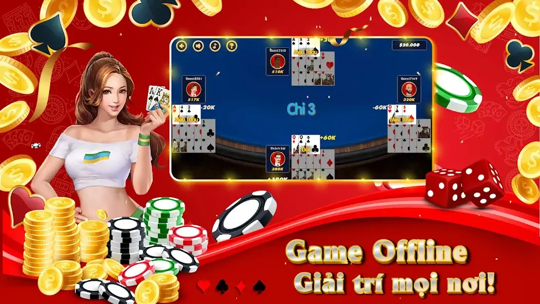 Download Chinese Poker (Mau Binh) MOD [Unlimited money] + MOD [Menu] APK for Android