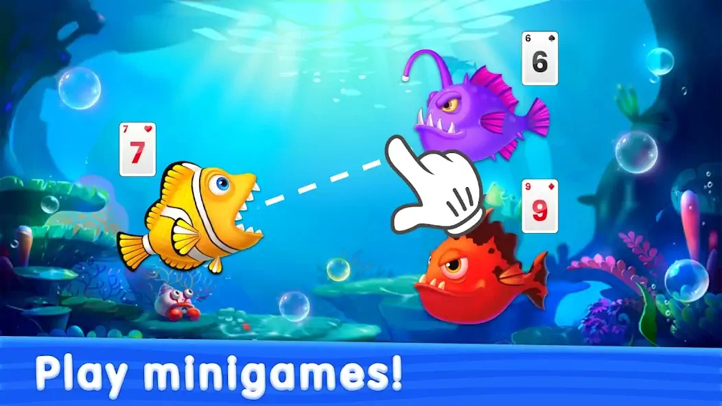 Download Solitaire TriPeaks: Aquarium MOD [Unlimited money/gems] + MOD [Menu] APK for Android