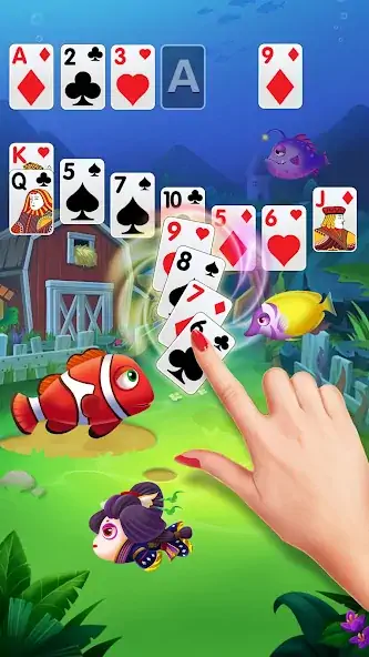 Download Solitaire Fish Klondike Card MOD [Unlimited money] + MOD [Menu] APK for Android