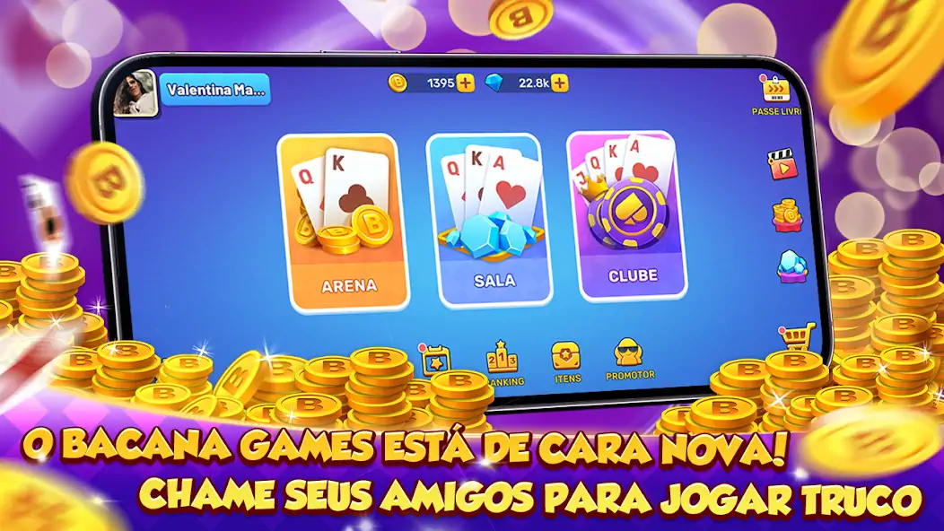 Download Bacana Games -Truco, Buraco e+ MOD [Unlimited money/coins] + MOD [Menu] APK for Android