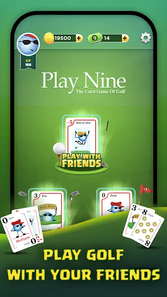 Download Play Nine: Golf Card Game MOD [Unlimited money] + MOD [Menu] APK for Android