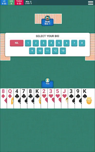 Download Spades Card Game MOD [Unlimited money/gems] + MOD [Menu] APK for Android