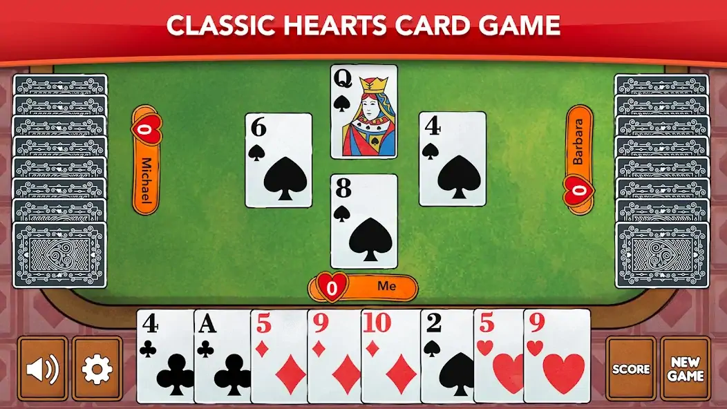 Download Hearts - Card Game Classic MOD [Unlimited money] + MOD [Menu] APK for Android