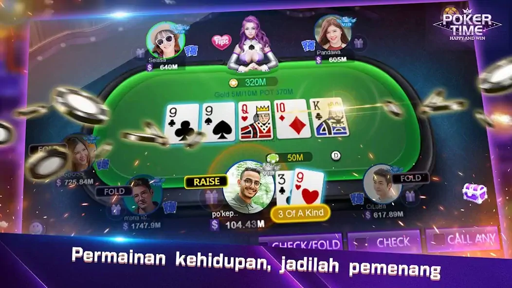 Download Poker Time- Pulsa Texas Holdem MOD [Unlimited money/gems] + MOD [Menu] APK for Android