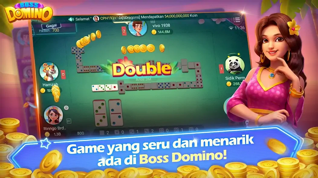 Download Boss Domino MOD [Unlimited money] + MOD [Menu] APK for Android