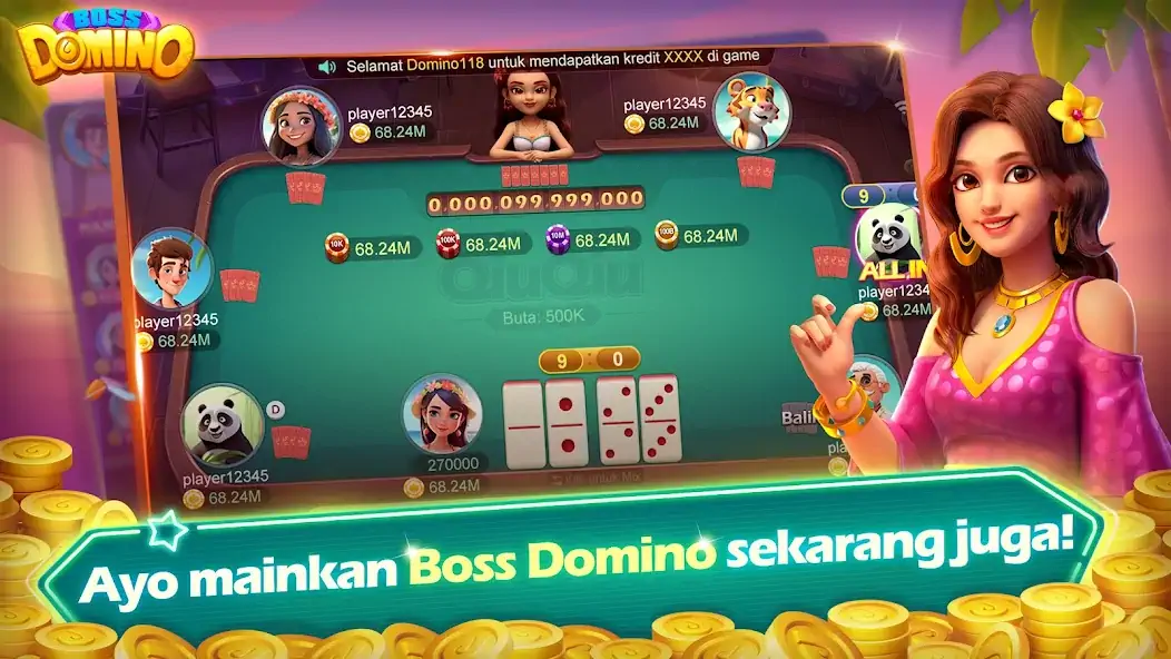 Download Boss Domino MOD [Unlimited money] + MOD [Menu] APK for Android