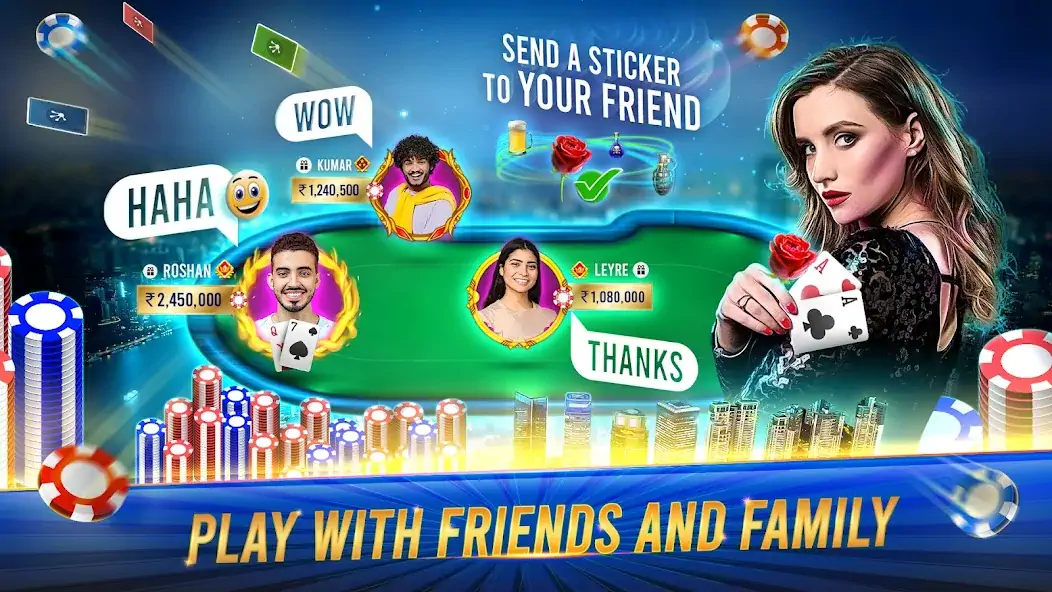 Download Teen Patti Gold Card Game MOD [Unlimited money/gems] + MOD [Menu] APK for Android