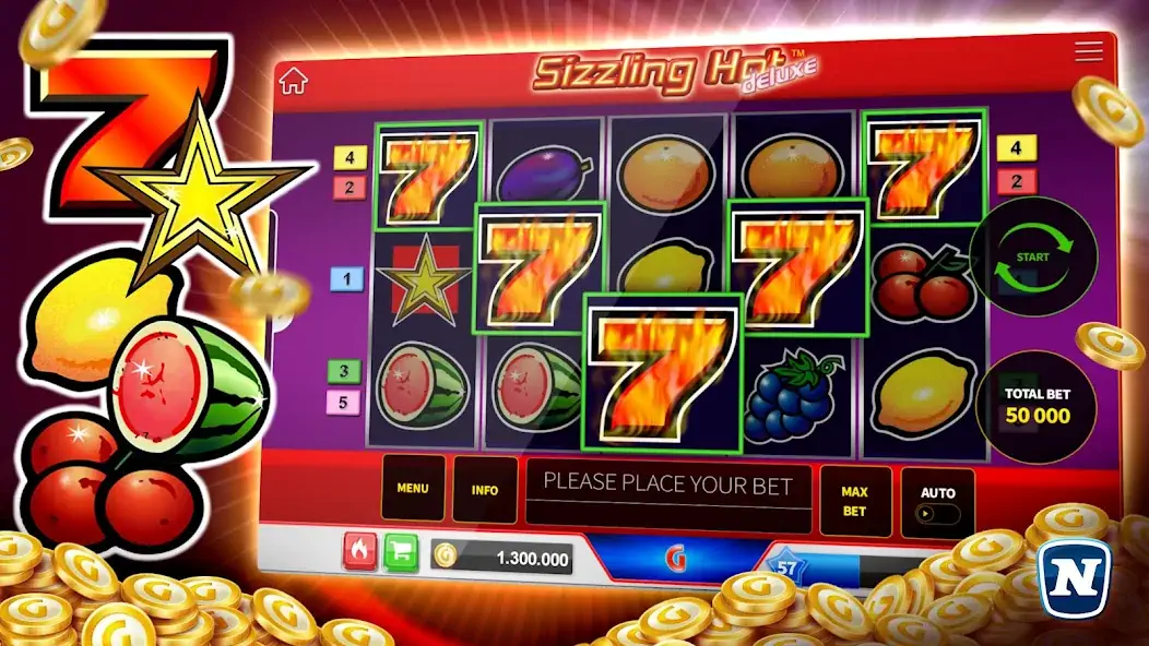 Download Gaminator Online Casino Slots MOD [Unlimited money/gems] + MOD [Menu] APK for Android