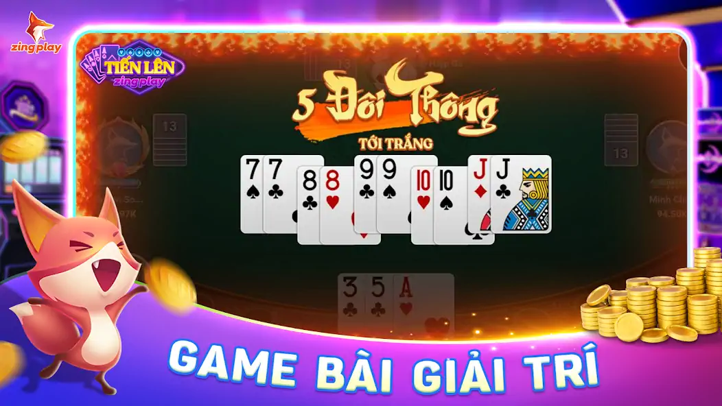 Download ZingPlay - Game bài - Tien Len MOD [Unlimited money/gems] + MOD [Menu] APK for Android