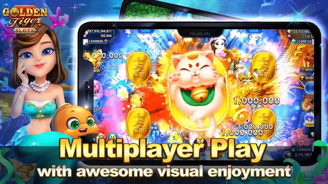 Download Golden Tiger Slots MOD [Unlimited money/gems] + MOD [Menu] APK for Android