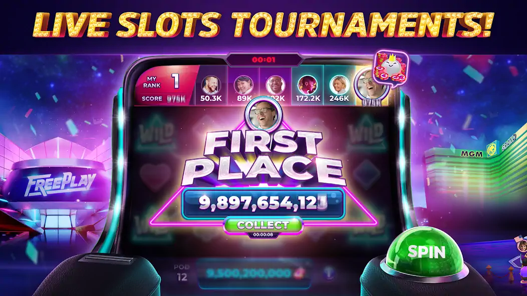 Download POP! Slots™ Vegas Casino Games MOD [Unlimited money/gems] + MOD [Menu] APK for Android