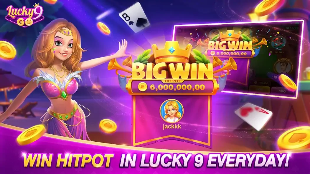 Download Lucky 9 Go-Fun Card Game MOD [Unlimited money/gems] + MOD [Menu] APK for Android