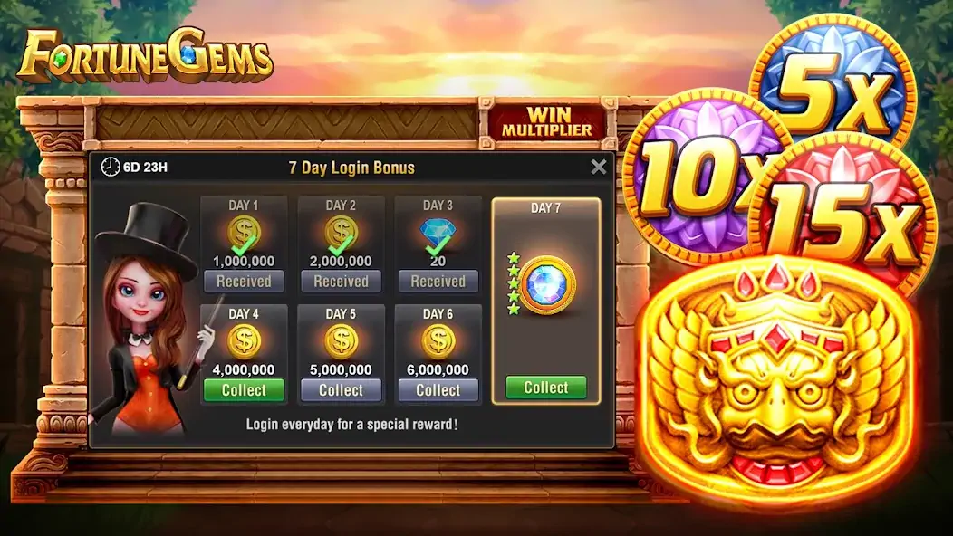 Download Slot Fortune Gems-TaDa Games MOD [Unlimited money/coins] + MOD [Menu] APK for Android