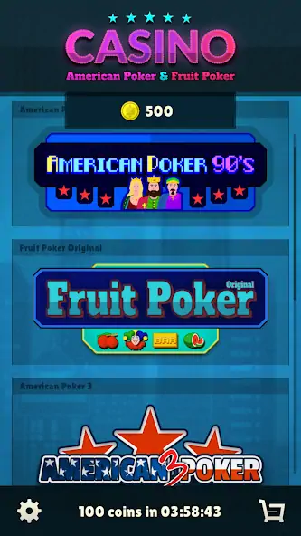 Download American Poker 90's Casino MOD [Unlimited money/gems] + MOD [Menu] APK for Android